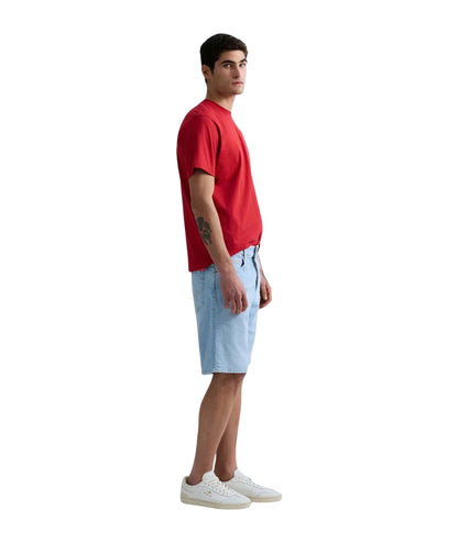 Replay T-shirt Girocollo con Logo R Ricamato M3015.000.2660 Rosso