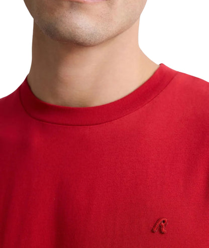 Replay T-shirt Girocollo con Logo R Ricamato M3015.000.2660 Rosso