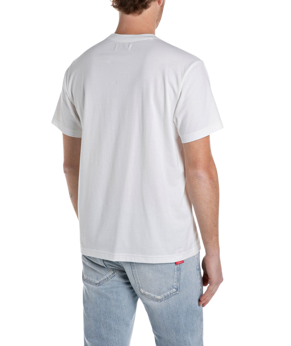 Replay T-shirt in Cotone a Girocollo M3015.000.2660 Bianco