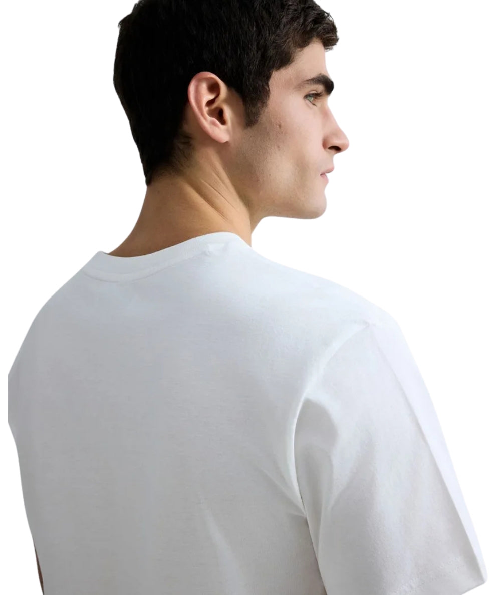 Replay T-shirt in Cotone a Girocollo M3015.000.2660 Bianco