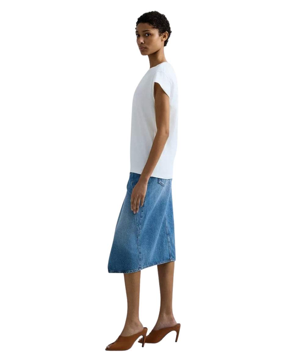 Replay T-shirt in Cotone con Girocollo e Logo W3473B.000.2660 Bianco