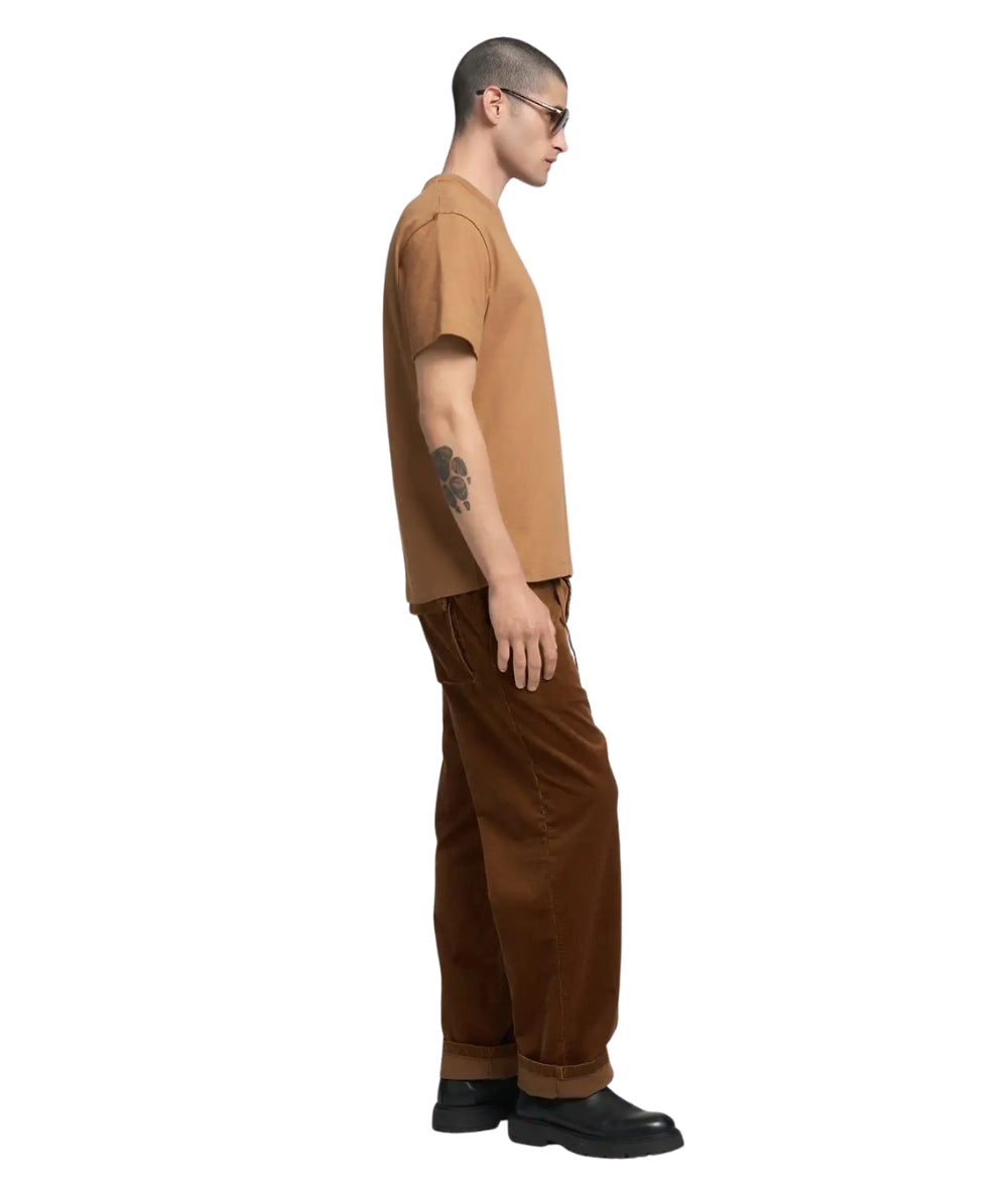 Replay T-shirt in Cotone con Ricamo M3249.000.23938 Arancio Ruggine