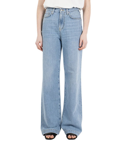 Roy Roger's Jeans Marta a Palazzo in Cotone e Lyocell RND091D7363151