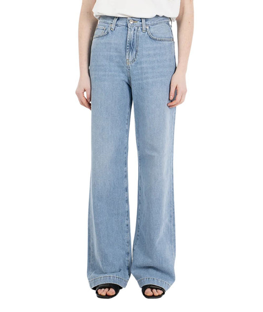 Roy Roger's Jeans Marta a Palazzo in Cotone e Lyocell RND091D7363151