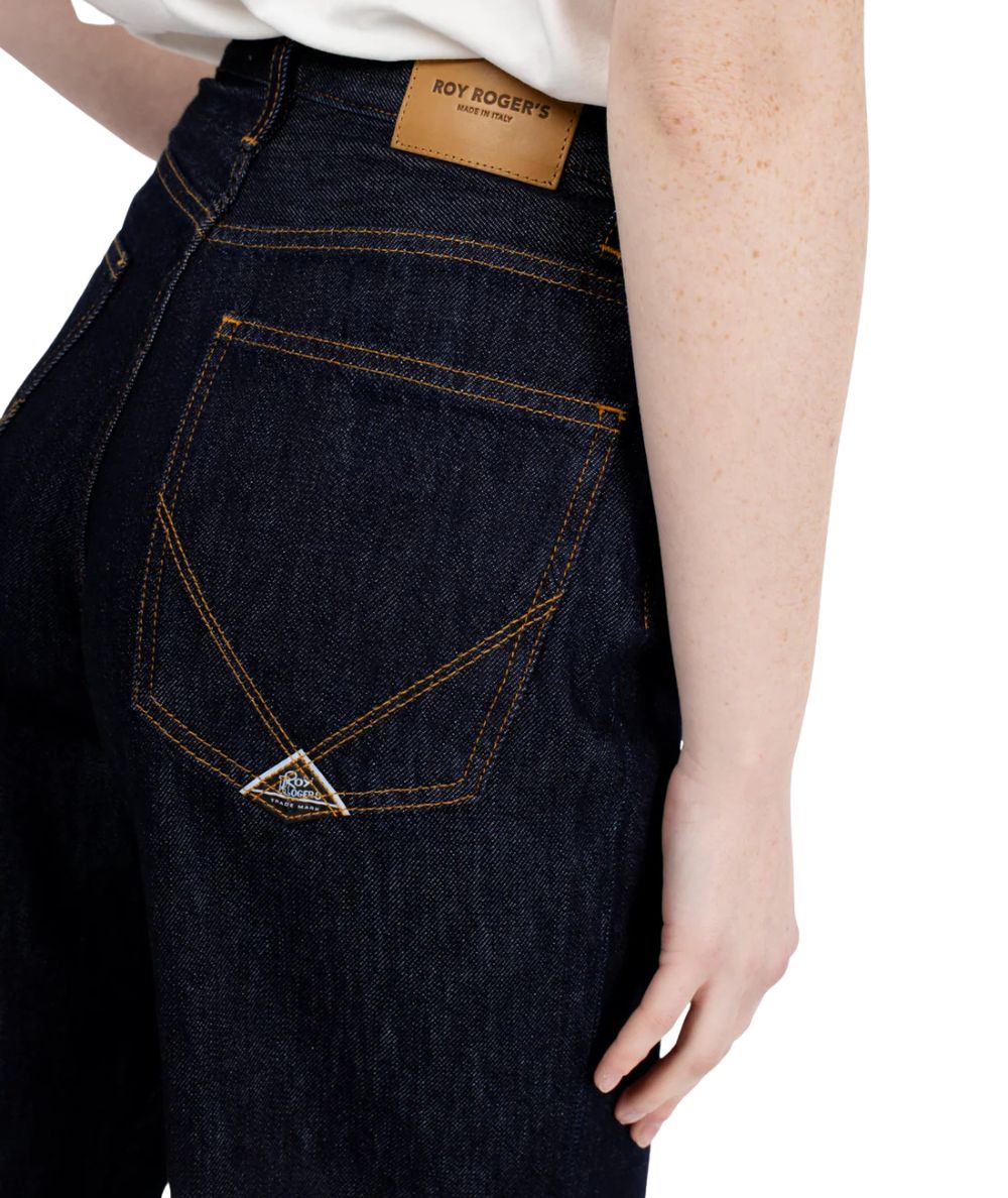 Roy Roger's Jeans Marta a Palazzo in Denim Rinse RND091D6850021