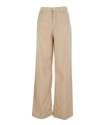 Roy Roger's Pantalone a Palazzo Marta RND091CR560569 Beige Sabbia