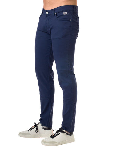 Roy Roger's  Pantaloni 517 Plain Drill Crow RRU089P0370127.C0011 Blu Royal