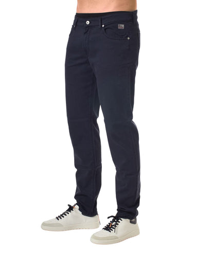 Roy Roger's Pantaloni 517 Plain Drill Crow RRU089P0370127 Blu Navy