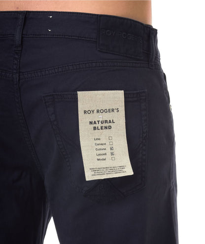 Roy Roger's Pants 517 Plain Drill Crow RRU089P0370127 Navy Blue