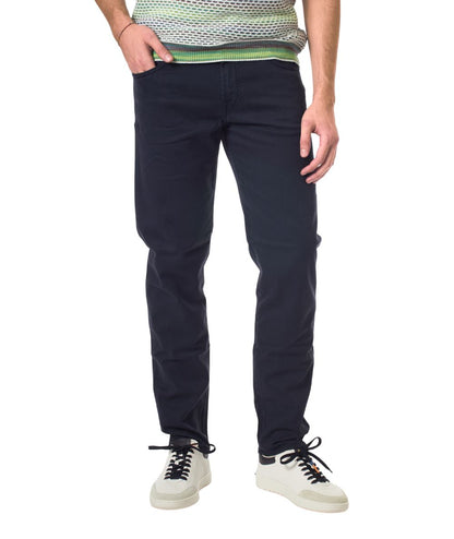 Roy Roger's Pantaloni 517 Plain Drill Crow RRU089P0370127 Blu Navy