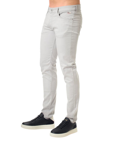 Roy Roger's 517 Plain Drill Crow Pants RRU089P0370127 C0363 Pearl Grey