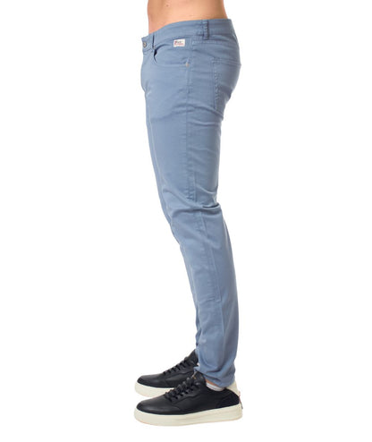 Roy Roger's  Pantaloni 517 Plain Man Gabard RRU089C9250112.C0357 Celeste