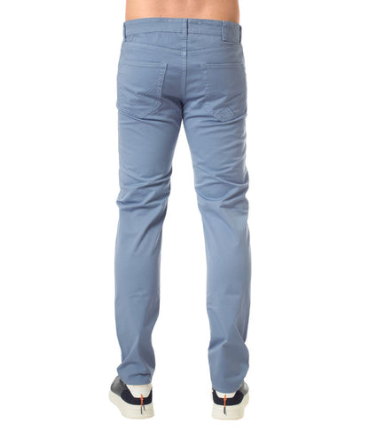 Roy Roger's  Pantaloni 517 Plain Man Gabardina RRU089C9250112.C0357 Celeste