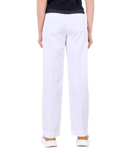 Roy Roger's Pantaloni Chino Lais in Cotone e Lyocell RND041P3810127 Bianco
