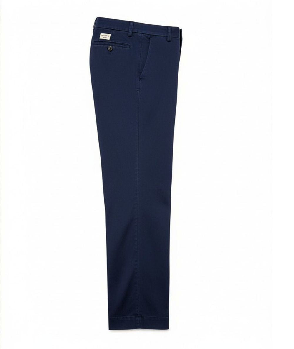 Roy Roger's Pantaloni Chino Lais in Cotone e Lyocell RND041P3810127 Blu Navy