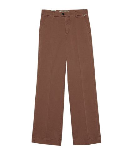 Roy Roger's Pantaloni Chino Lais in Cotone e Lyocell RND041P3810127 Marrone c0241