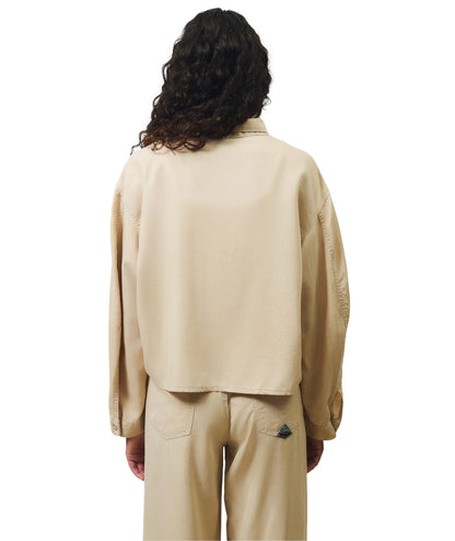 Roy Roger's Camicia con Tasche Fatigue in Tencell  RND90314CR560569 Beige