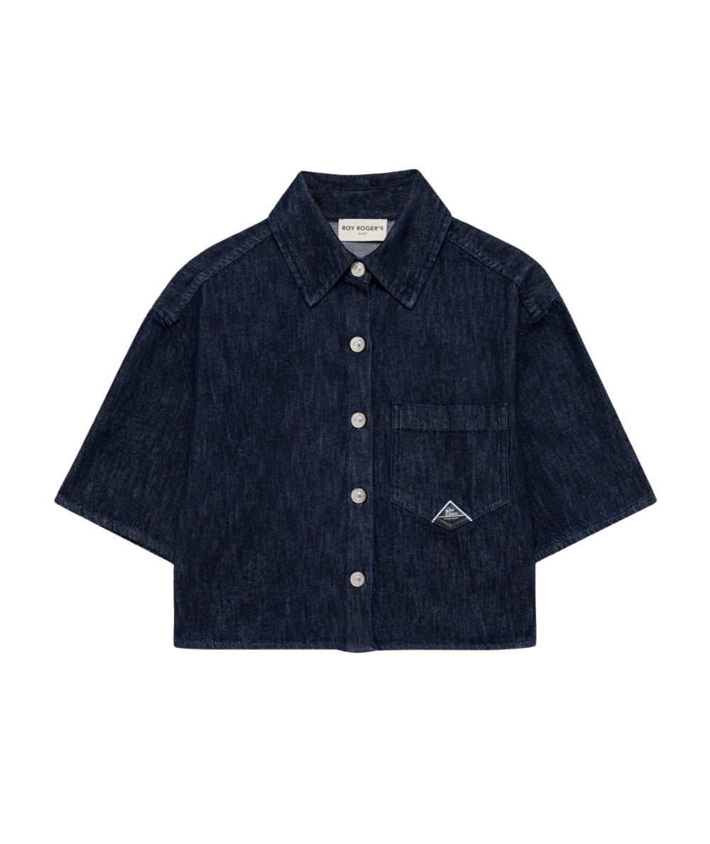Roy Roger's Camicia in Denim Cropped RND90141D6850021 Denim