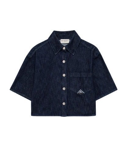 Roy Roger's Camicia in Denim Cropped RND90141D6850021 Denim