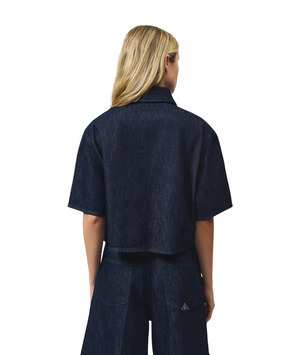 Roy Roger's Camicia in Denim Cropped RND90141D6850021  Denim