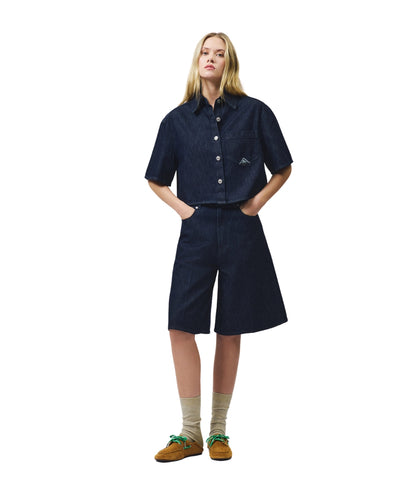 Roy Roger's Camicia in Denim Cropped RND90141D6850021  Denim