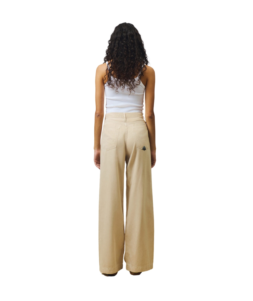 Roy Roger's Pantalone a Palazzo Marta RND091CR560569 Beige