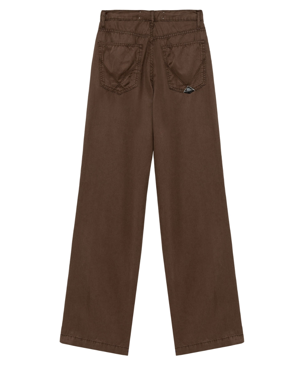 Roy Roger's Pantalone a Palazzo Marta RND091CR560569 Marrone