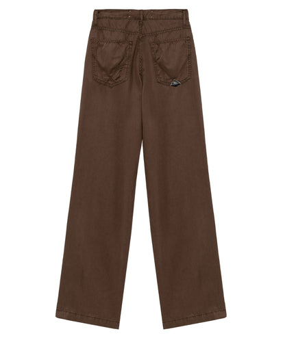 Roy Roger's Pantalone a Palazzo Marta RND091CR560569 Marrone
