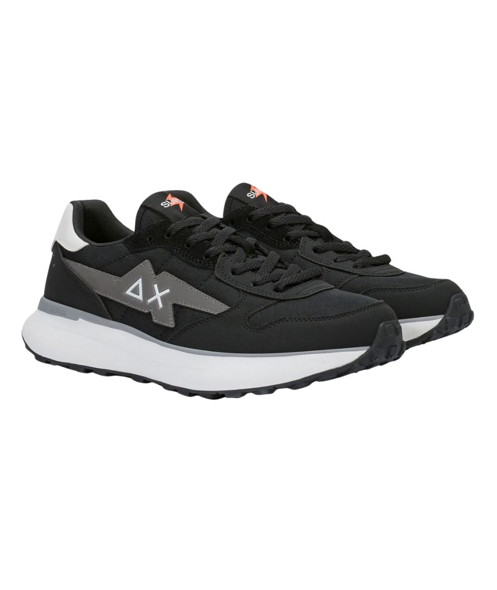 SUN68 Sneakers in PU e Nylon Niki 4.0 Solid Z46133 Nero