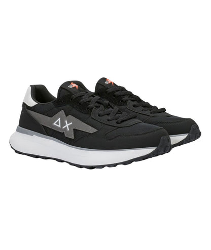 SUN68 Sneakers in PU e Nylon Niki 4.0 Solid Z46133 Nero
