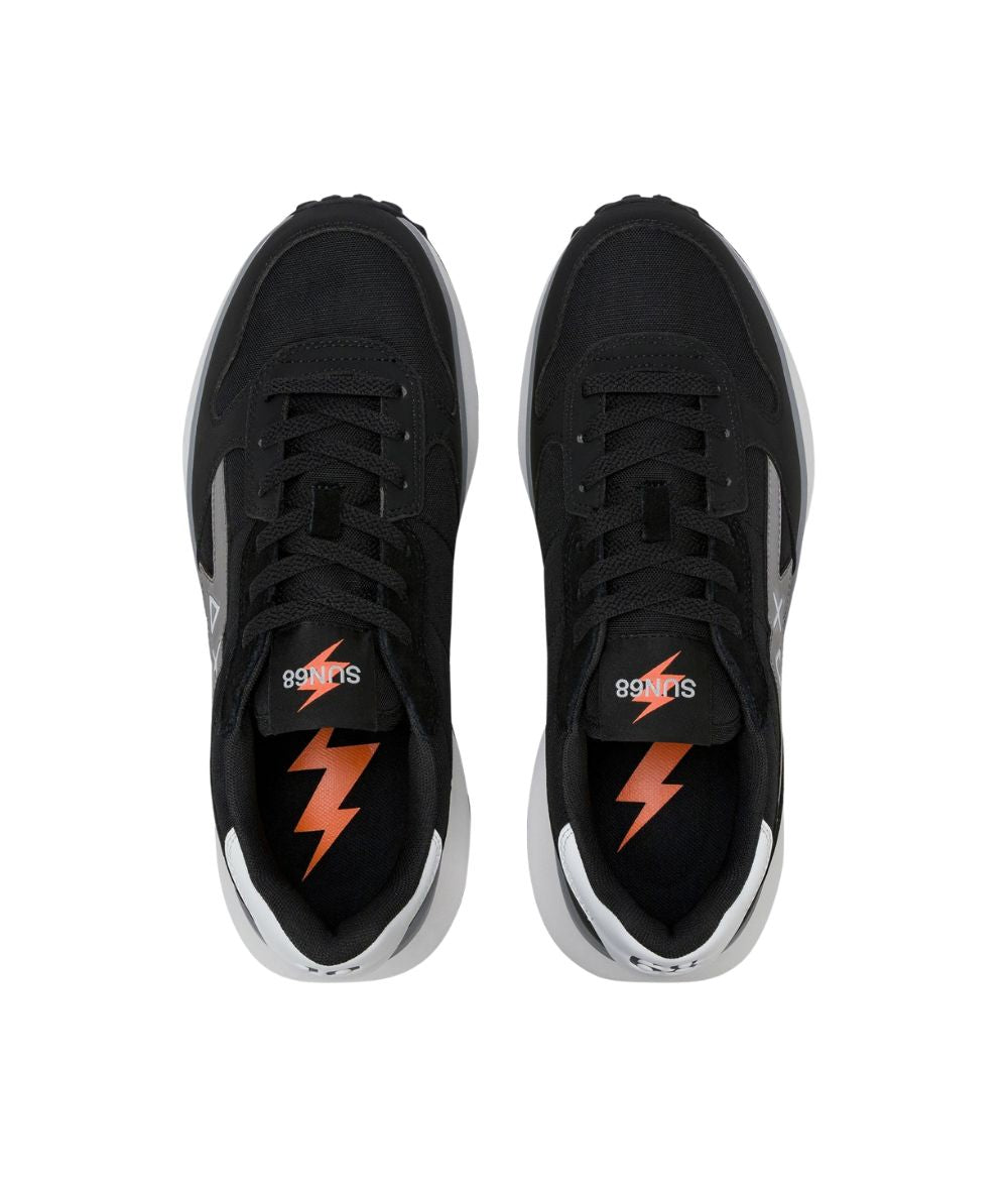 SUN68 Sneakers in PU e Nylon Niki 4.0 Solid Z46133 Nero