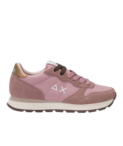 SUN68 Sneakers in Suede e Nylon Ally Solid Z46201 Rosa Malva