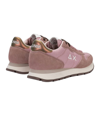 SUN68 Sneakers in Suede e Nylon Ally Solid Z46201 Rosa Malva