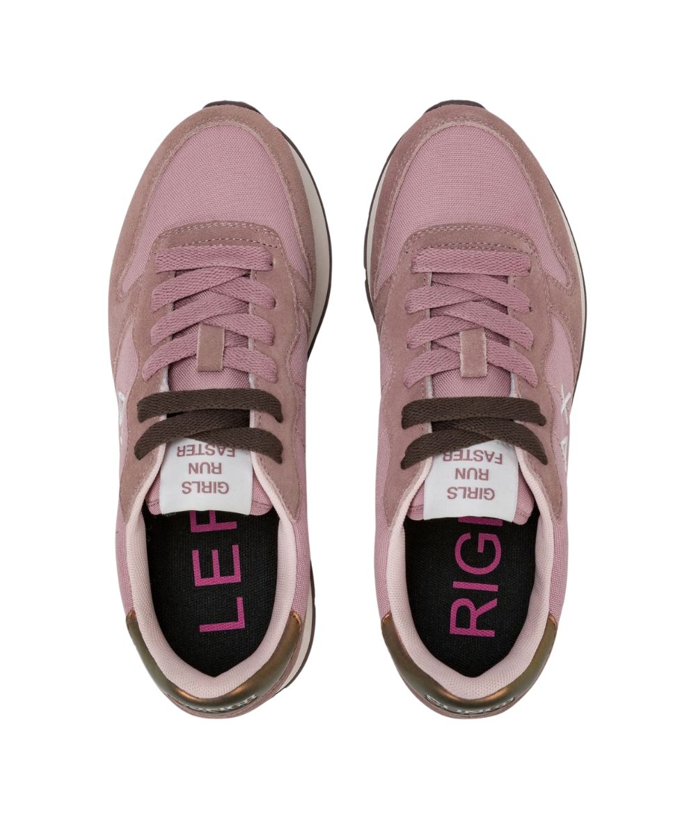 SUN68 Sneakers in Suede e Nylon Ally Solid Z46201 Rosa Malva