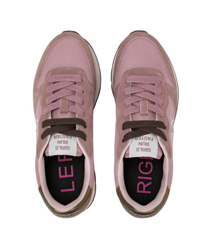 SUN68 Sneakers in Suede e Nylon Ally Solid Z46201 Rosa Malva