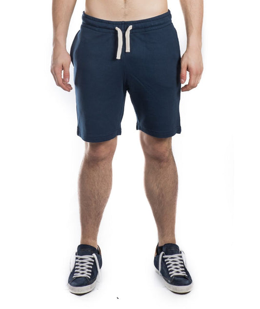 SUN 68 BERMUDA IN FELPA F18127 NAVY BLU