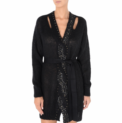 TWINSET ABITO CORTO CON PAILLETTES 232TT3392 NERO