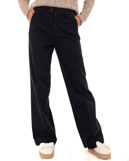 ROY ROGER'S PANTALONE LAIS SOFT BULL RND041P4030112 NERO