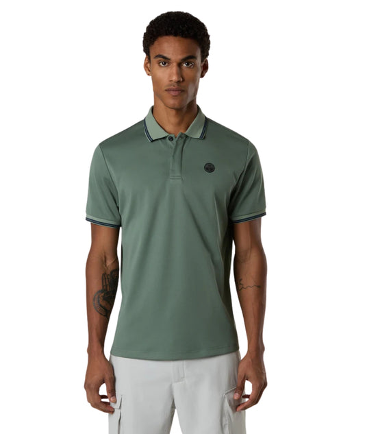 North Sails Polo con Logo in Piquet 692711_000 Verde