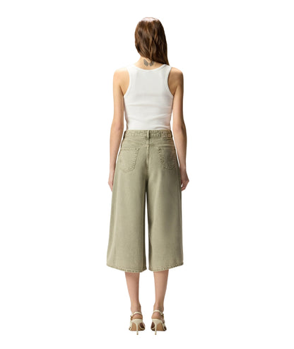Pinko Canotta a Costine con Logo Dorato Calcolatore 100807 A338 Bianco