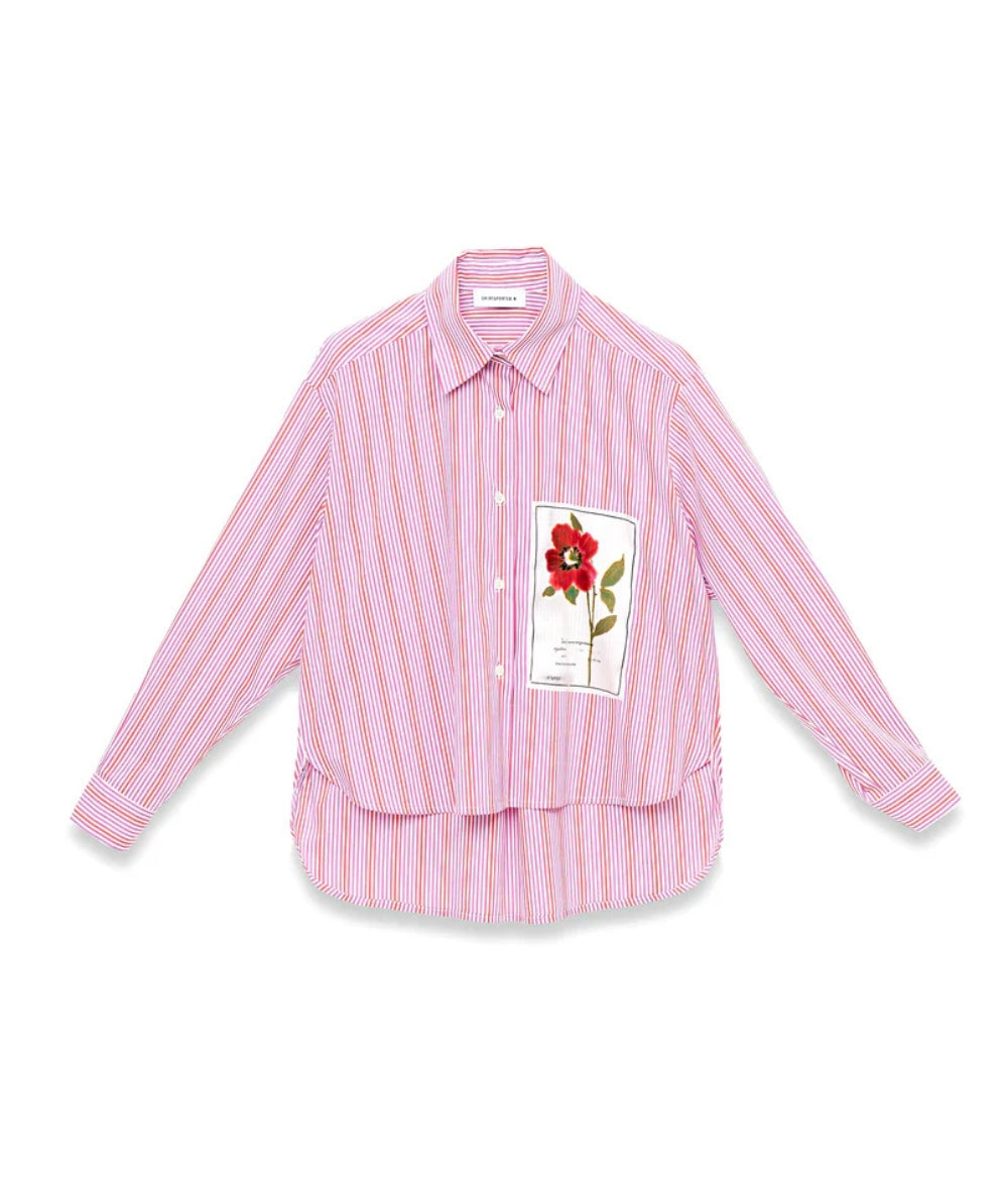 Shirtaporter Camicia Over a Righe SH4052RIGA Rosa