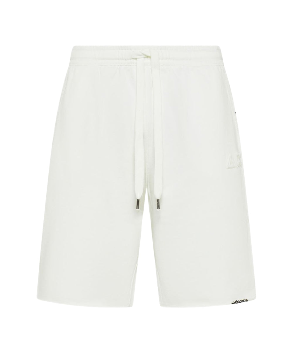 Sun68 Bermuda in Felpa di Cotone Vintage Washed F36145 Bianco