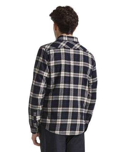 Sun68 Camicia a Quadri in Flanella S46105 Navy Blu Nero