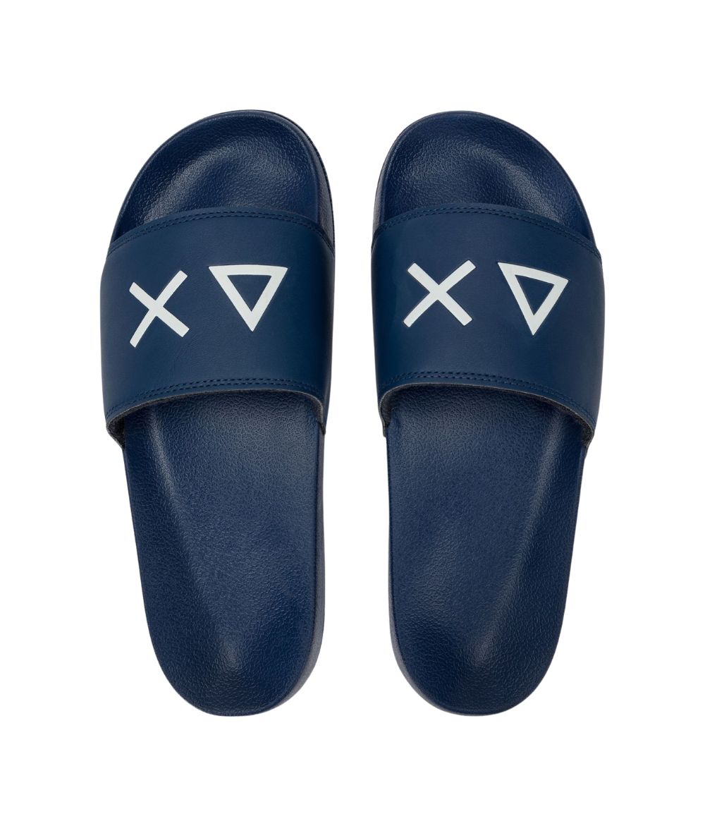 Sun68 Ciabatte con Logo X36110 Blu Navy