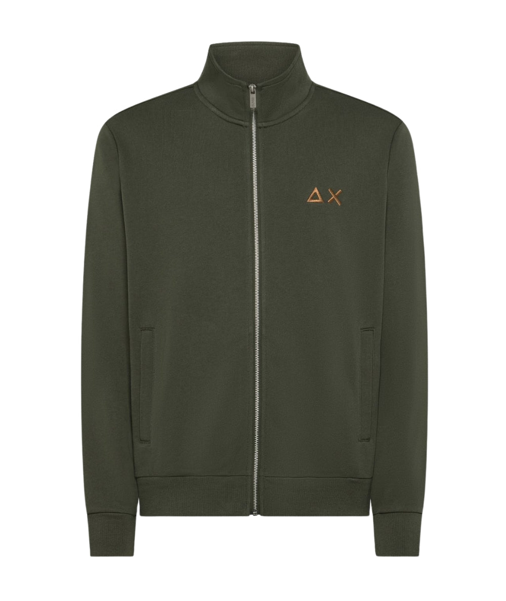 Sun68 Felpa Full Zip F45101 Verde Militare