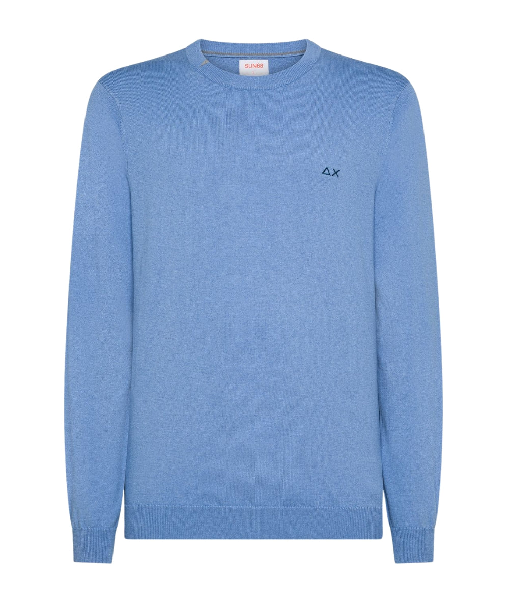 Sun68 Maglione Girocollo  K45101 Azzurro Avio