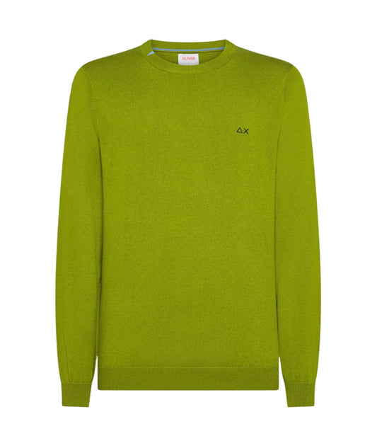 Sun68 Maglione Girocollo K45101 Verde Muschio