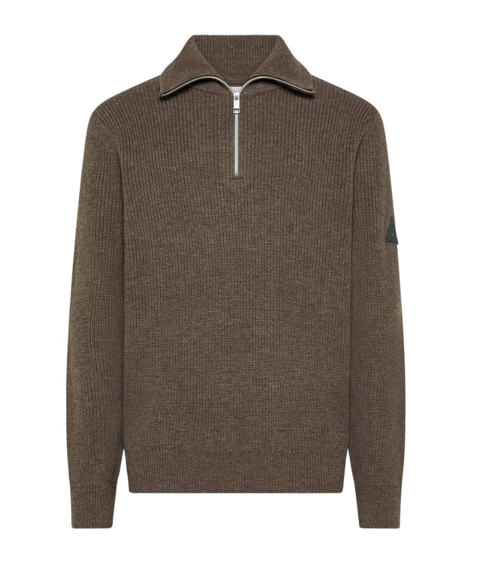 Sun68 Maglione in Misto Cashmere K46147 Marrone Tortora
