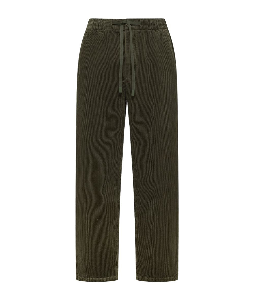 Sun68 Pantalone in Corduroy P46105 Verde Militare Scuro