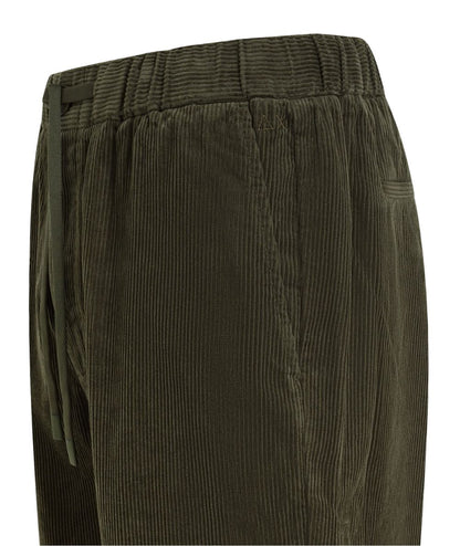 Sun68 Pantalone in Corduroy P46105 Verde Militare Scuro